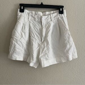 Gap Linen blend white high waist shorts size x-small